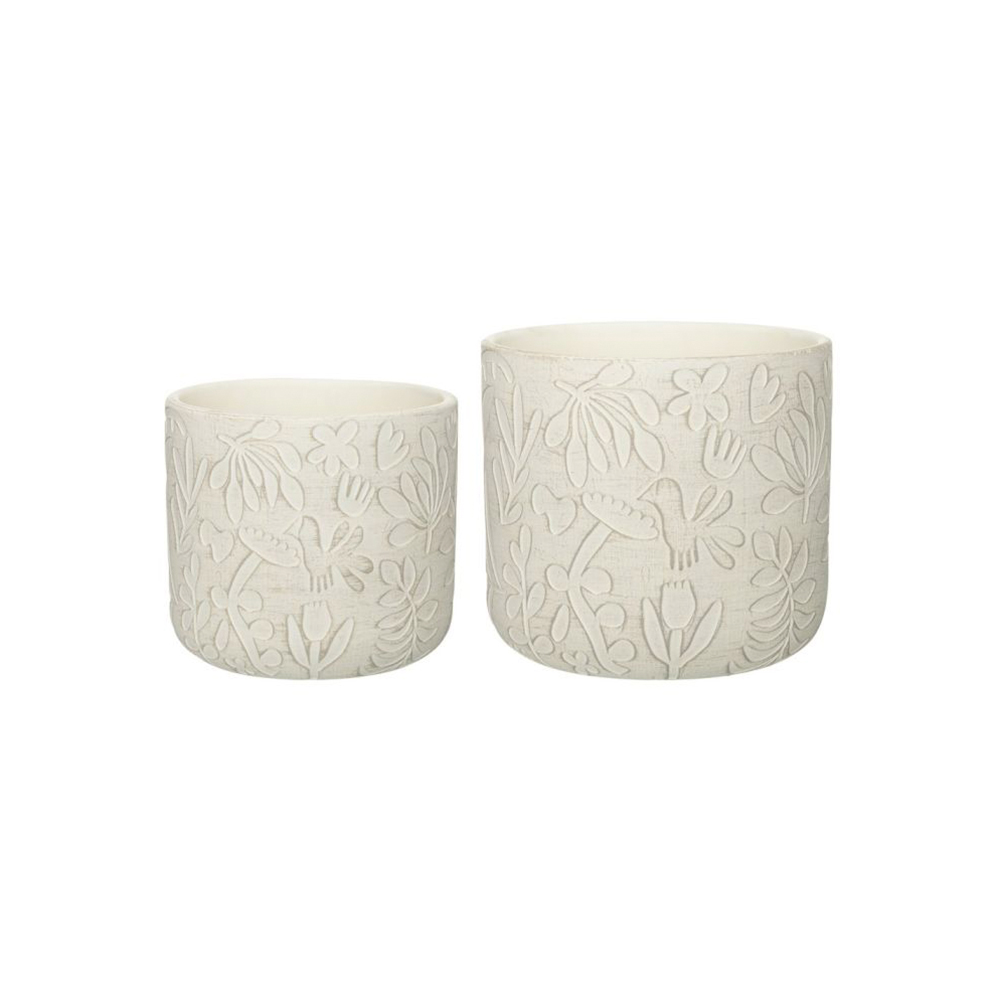 Ruukku 14x12cm     Paradise valkoinen