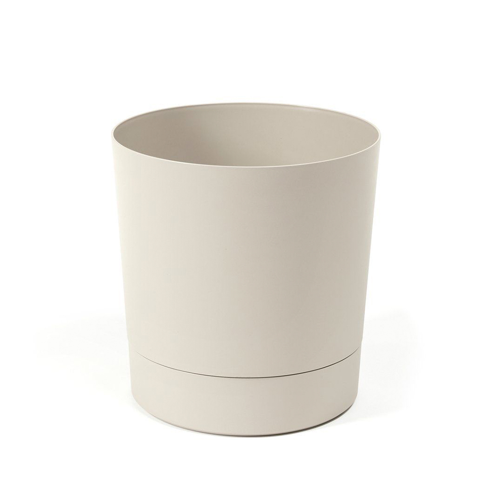 Muoviruukku beige  14,5cm Aura+alusta