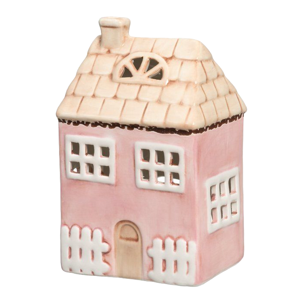 Talolyhty huvila   Hanko 18cm pinkki