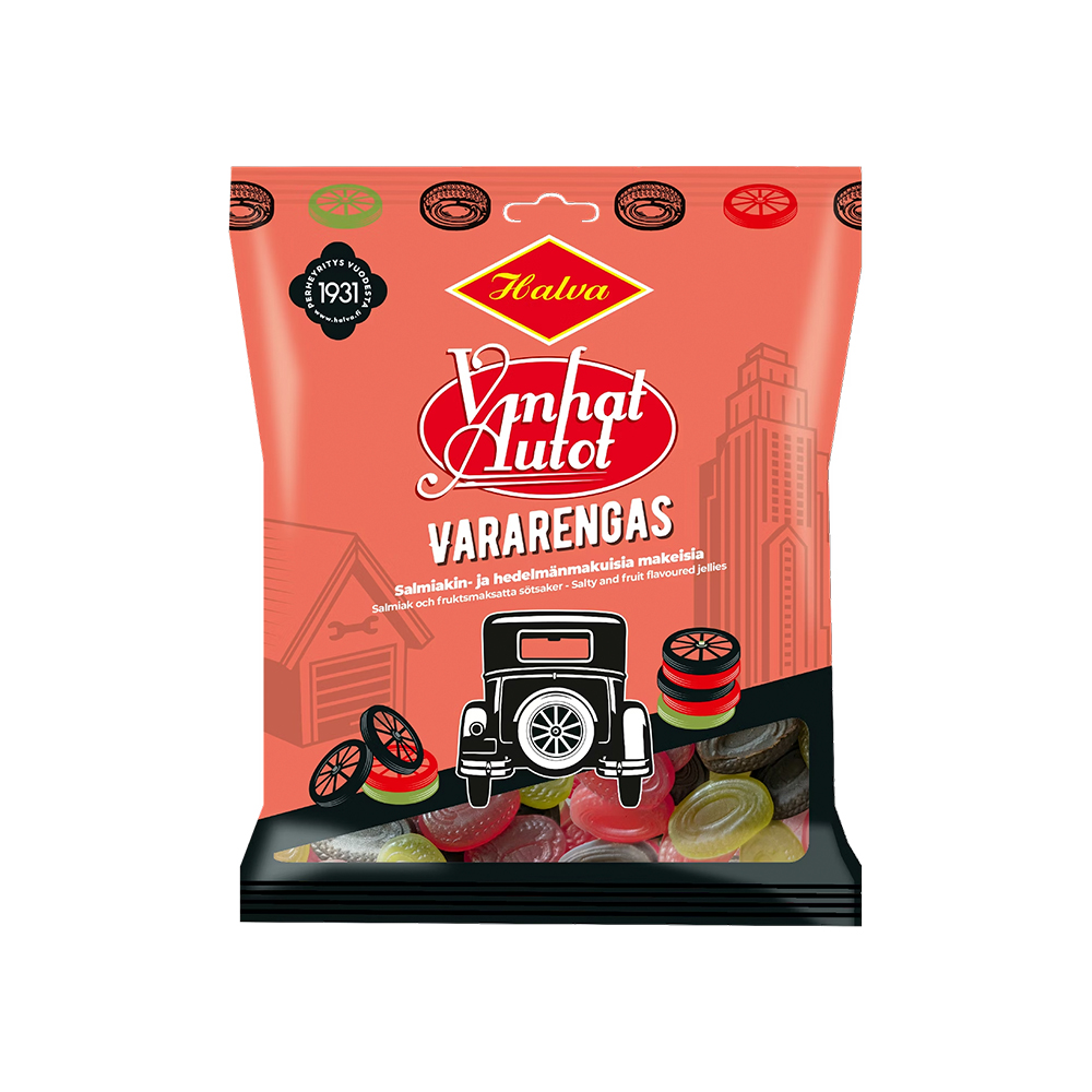 HALVA Vanhat autot vararengas 120g