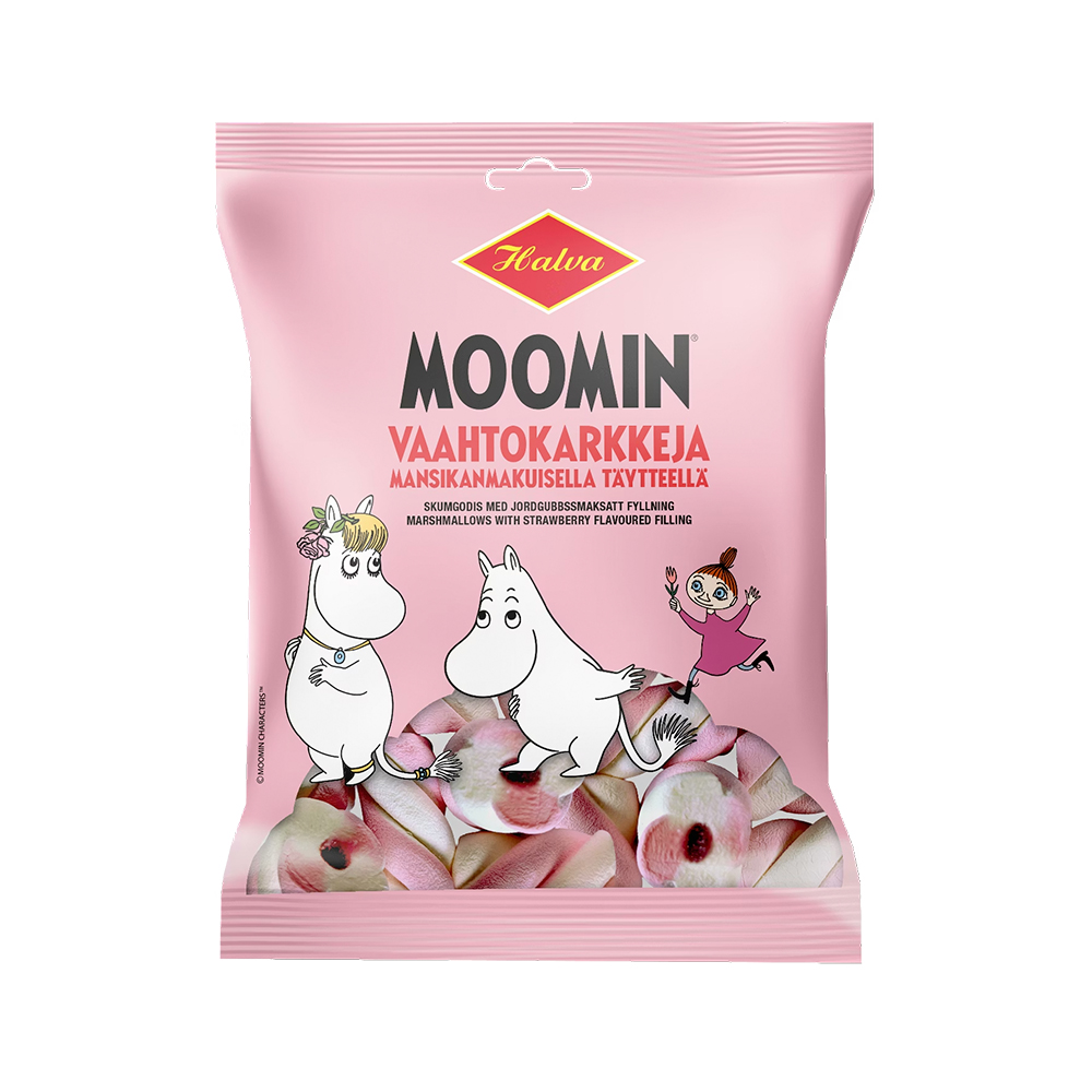 HALVA Moomin vaahto karkkeja 60g HALVA Moomin vaahto karkkeja 60g