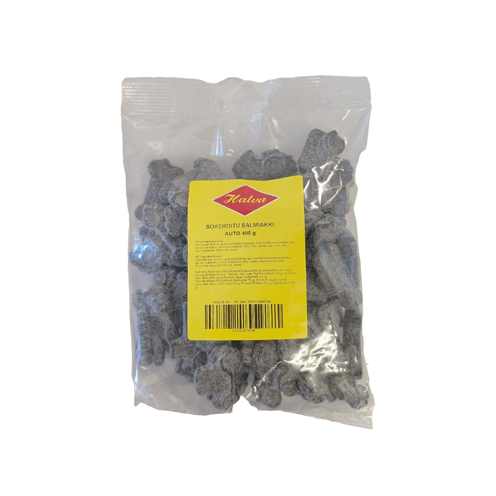 HALVA sokeroitu    salmiakki 400g