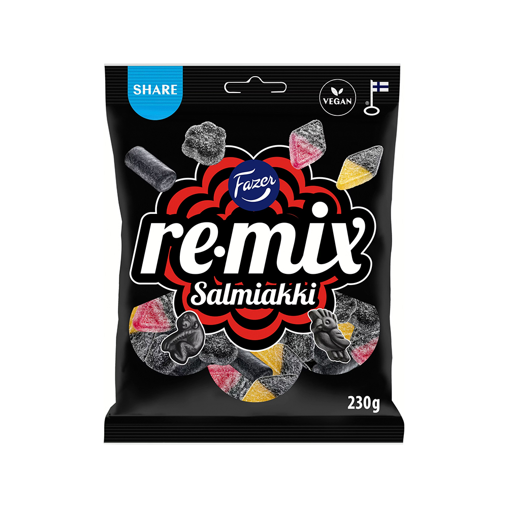 FAZER Remix        salmiakki 230g