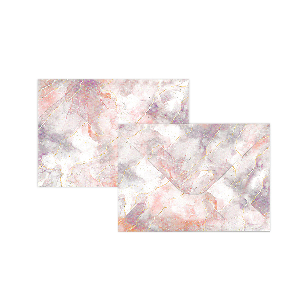 Kirjekuori C6/10kpl Marmori rosa