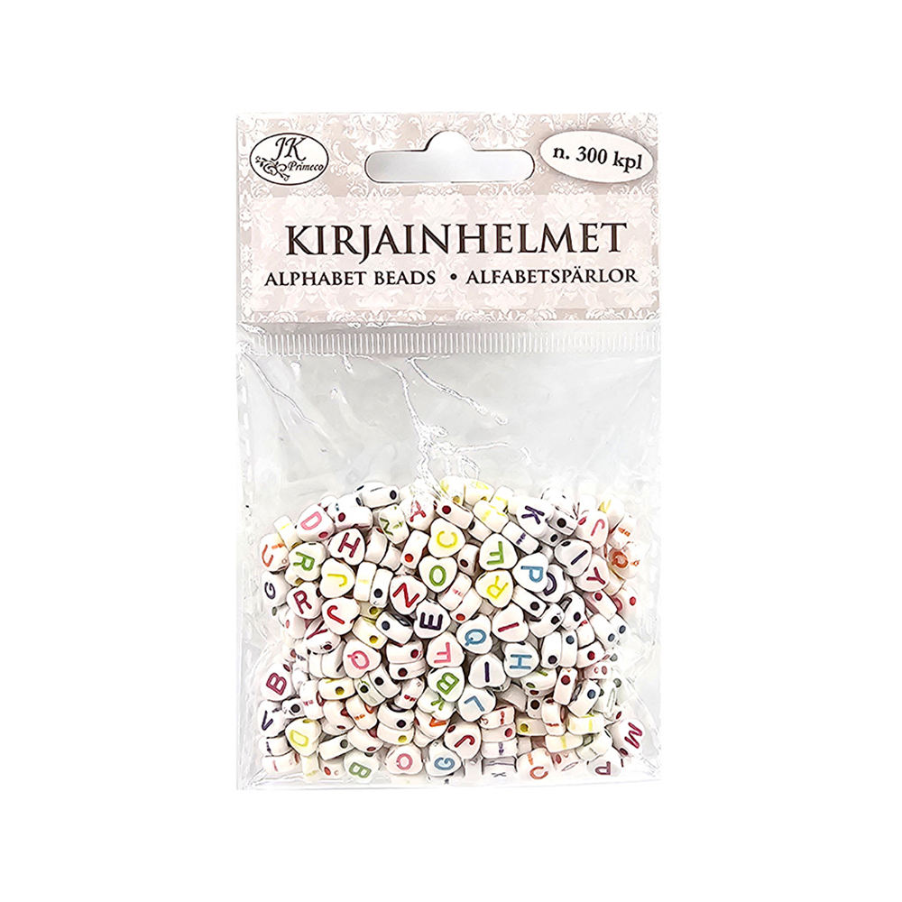 Kirjainhelmet      300kpl/pss sydän