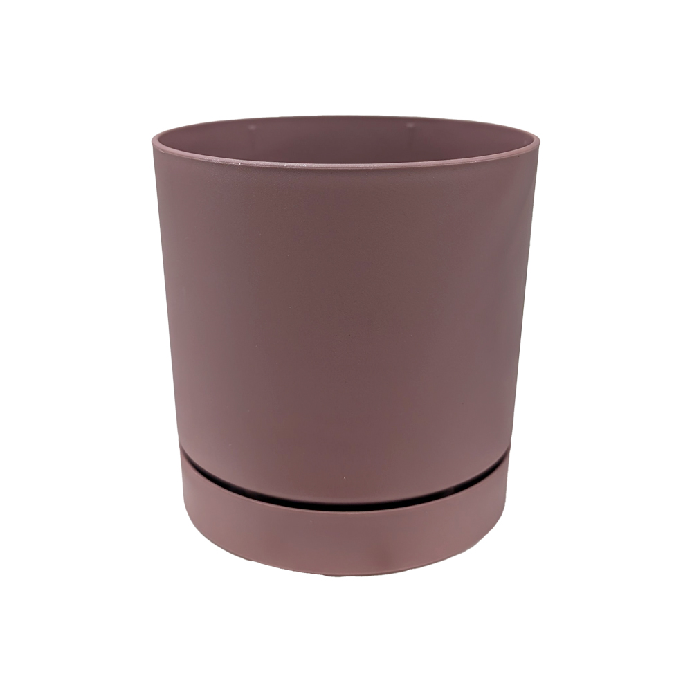 Muoviruukku 10,8cm Tubo ruskea