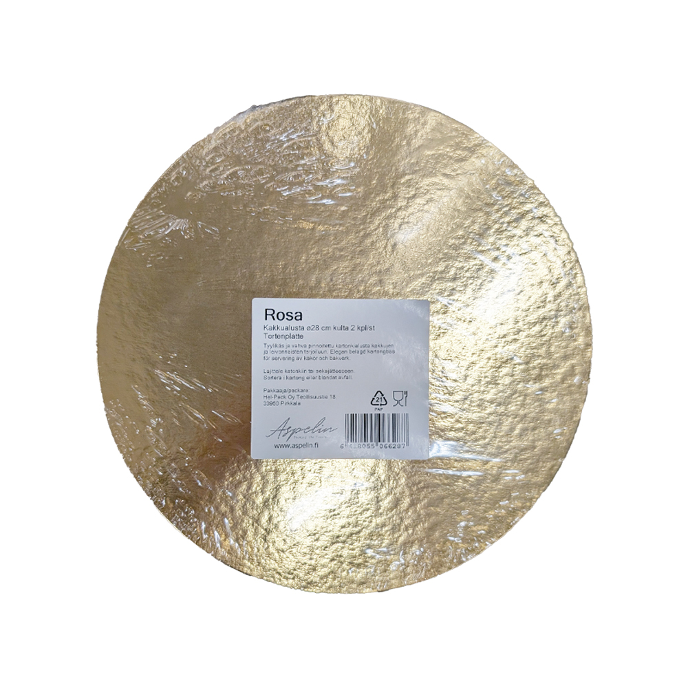 Kakkualunen 28cm   2kpl kulta Rosa