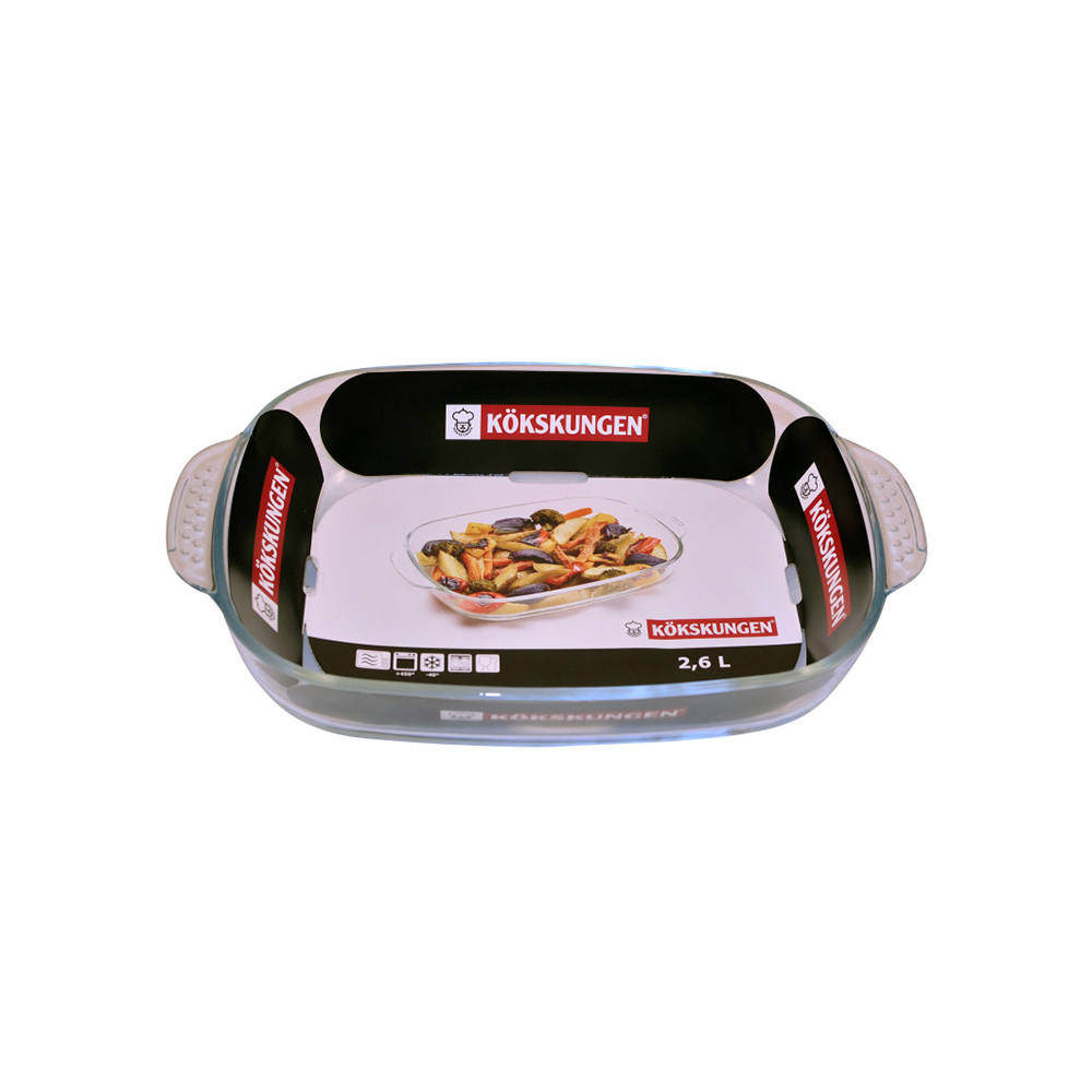 Lasivuoka 2,6L     34x22,5x6cm