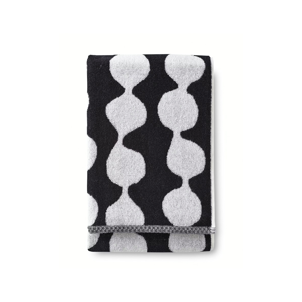 Kylpypyyhe Pampula 70x150cm musta/valk