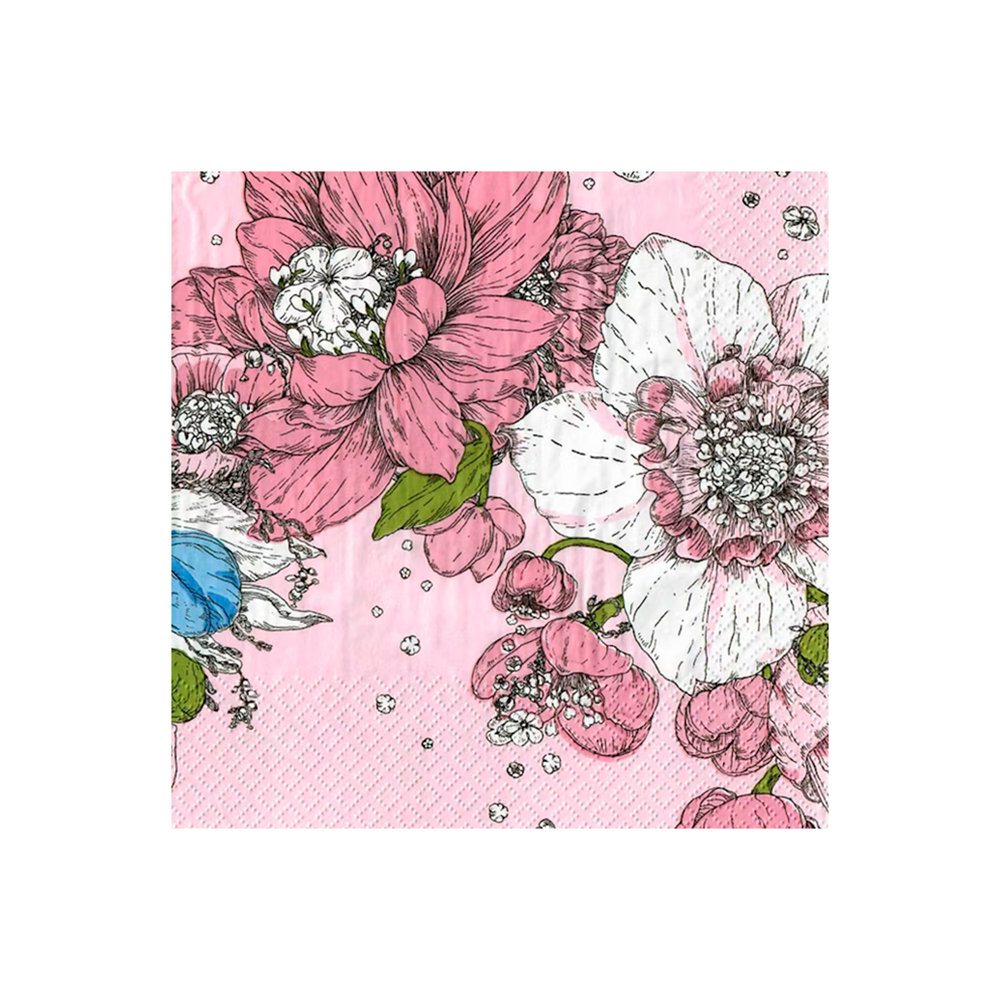 Lautasliina 24cm   Sydäntalvi v-pun.