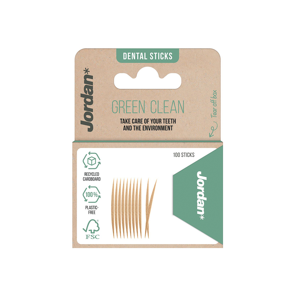 JORDAN 100kpl Creen Clean hammastikku
