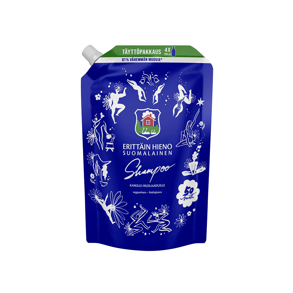 EHS 1.2L Sininen shampoo täyttö EHS 1.2L Sininen shampoo täyttö