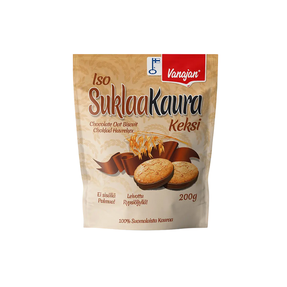 VANAJAN iso  suklaa kaurakeksi 200g